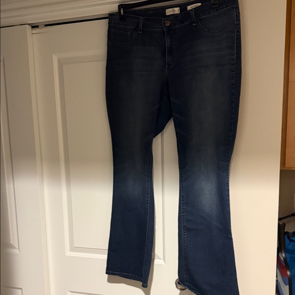 Jessica Simpson Women's Boot Cut Jeans - Dark Blue